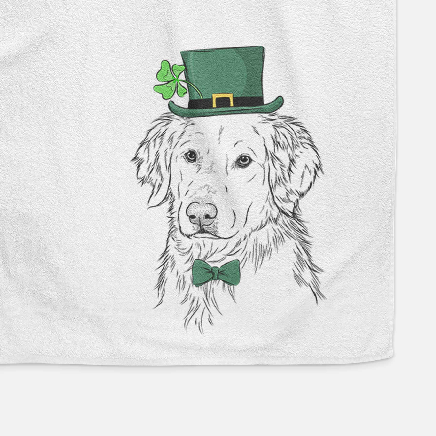 Spencer the Golden Retriever Decorative Hand Towel