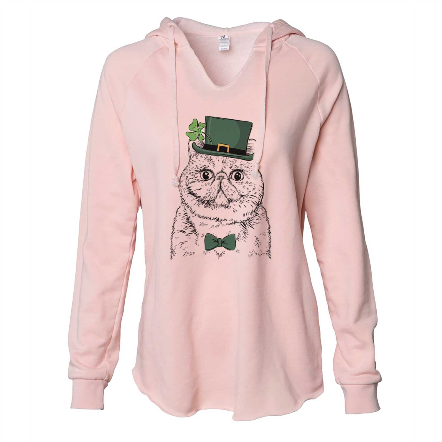 St. Patrick's Squish the Exotic Shorthair Cat - Cali Wave Hooded Sweatshirt