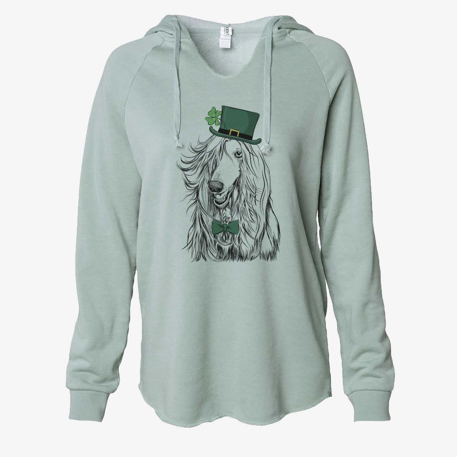 St. Patrick's Sterling the Afghan Hound - Cali Wave Hooded Sweatshirt