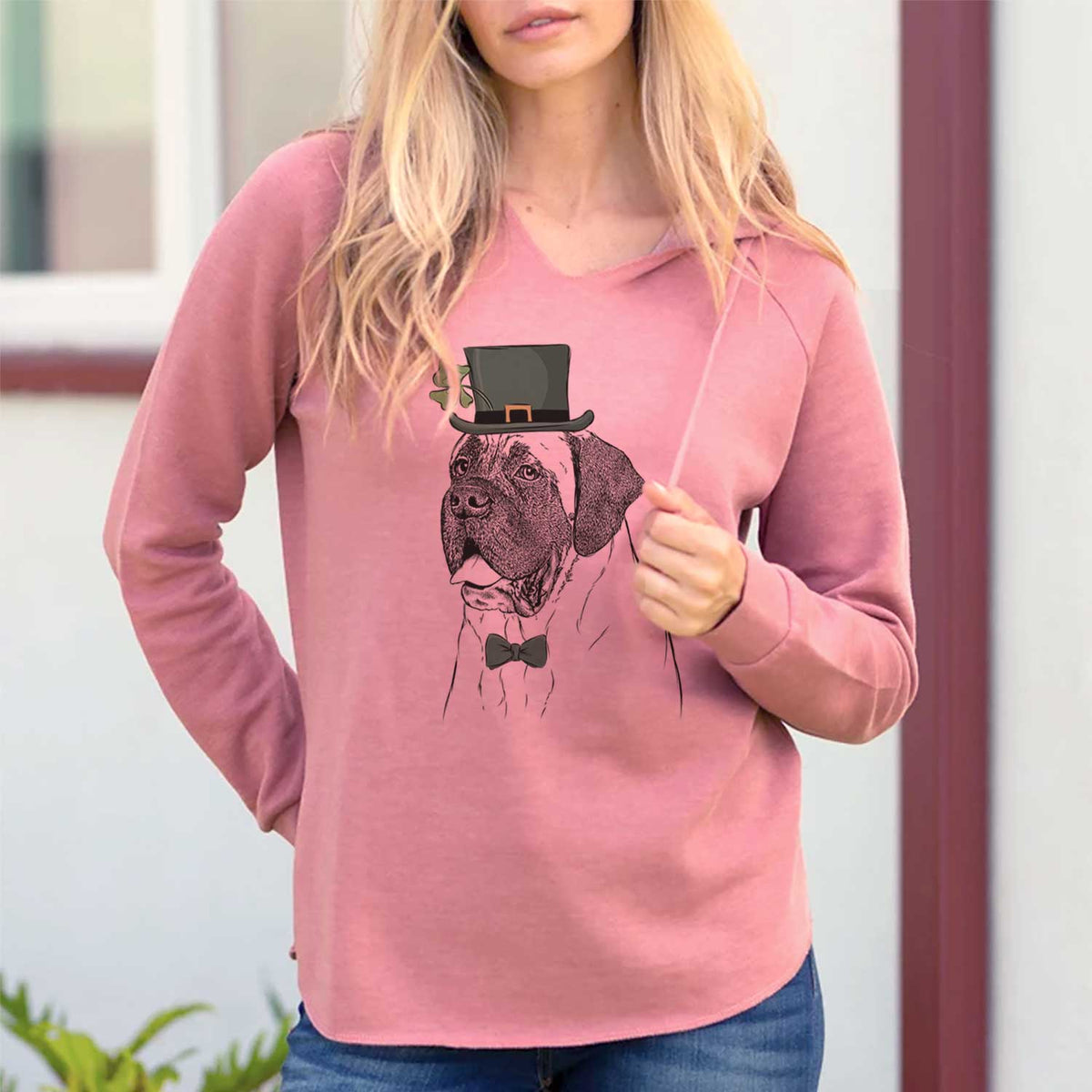 St. Patrick&#39;s Sterling the English Mastiff - Cali Wave Hooded Sweatshirt