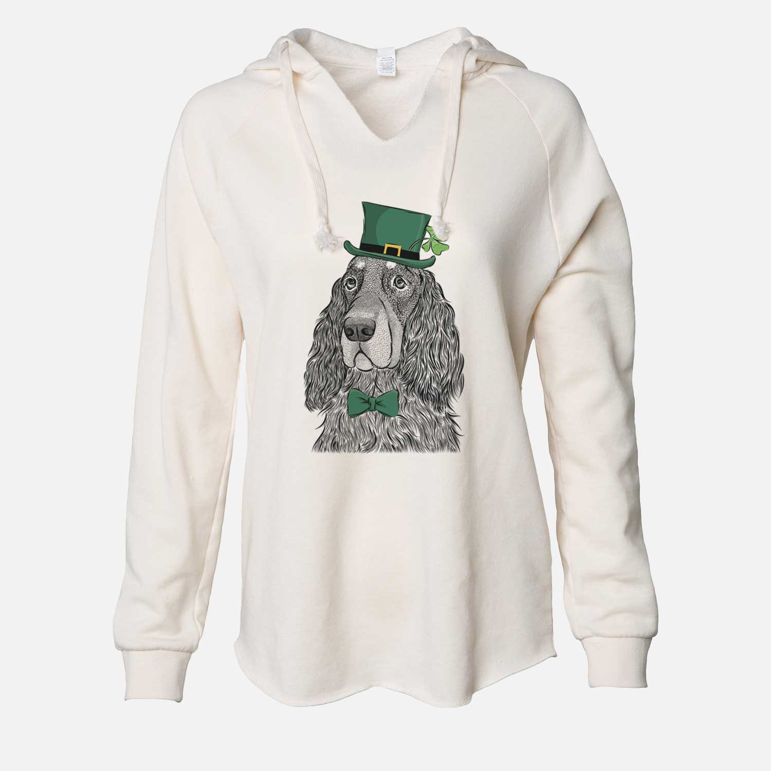 St. Patrick's Stormy the Gordon Setter - Cali Wave Hooded Sweatshirt