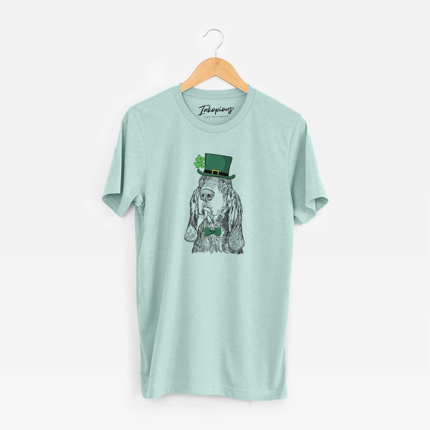 St. Patrick's Stu the Black and Tan Coonhound - Unisex Crewneck