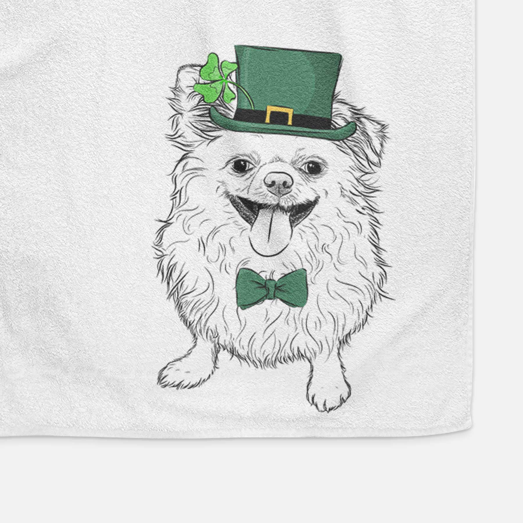 Stuart the Longhaired Chihuahua Decorative Hand Towel