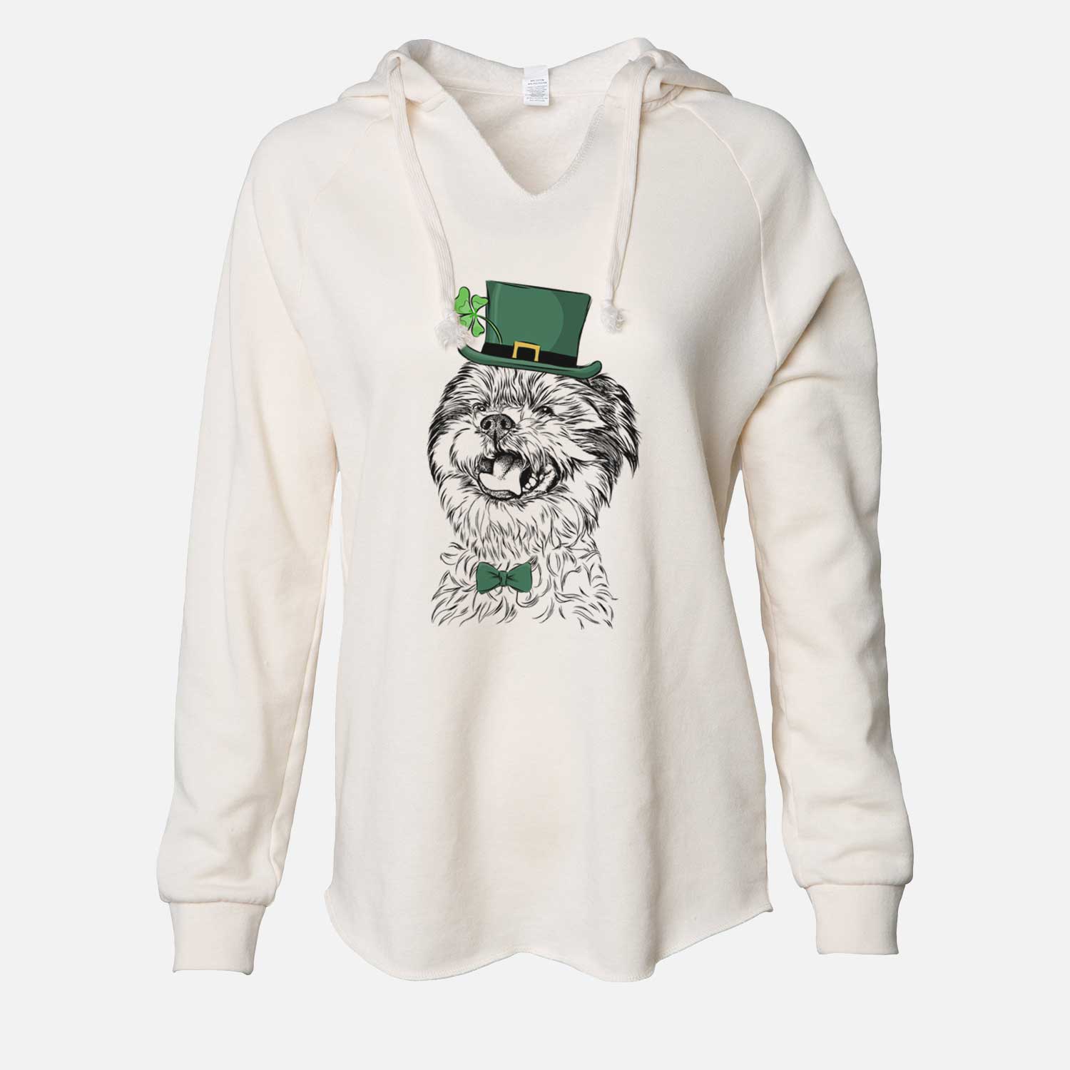 St. Patrick's Sugar the Malshi - Cali Wave Hooded Sweatshirt