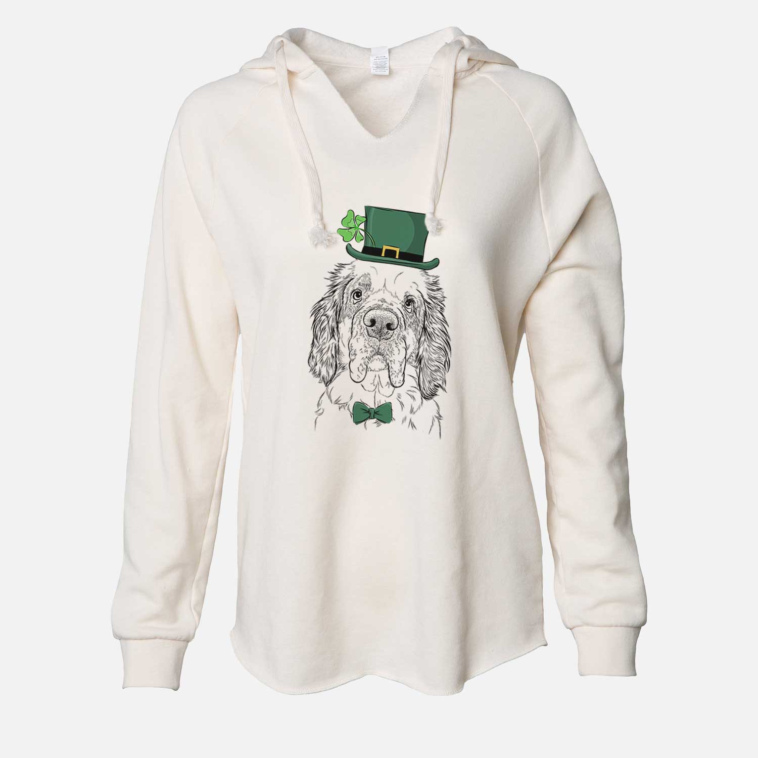 St. Patrick's Sully the Clumber Spaniel - Cali Wave Hooded Sweatshirt