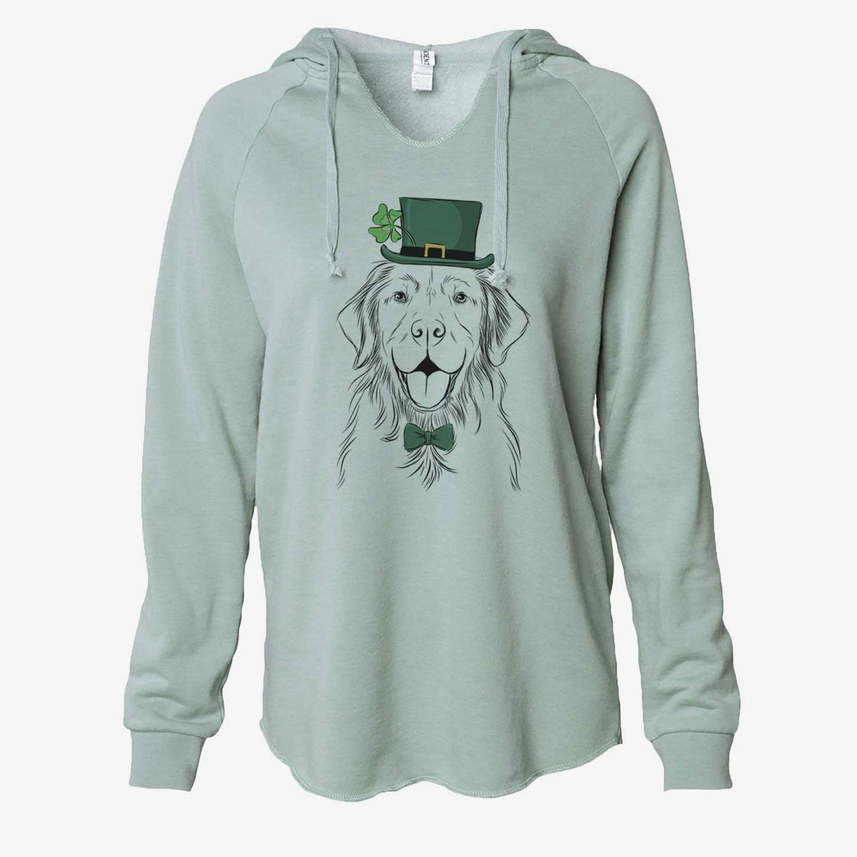 St. Patrick's Sunny the Golden Retriever - Cali Wave Hooded Sweatshirt