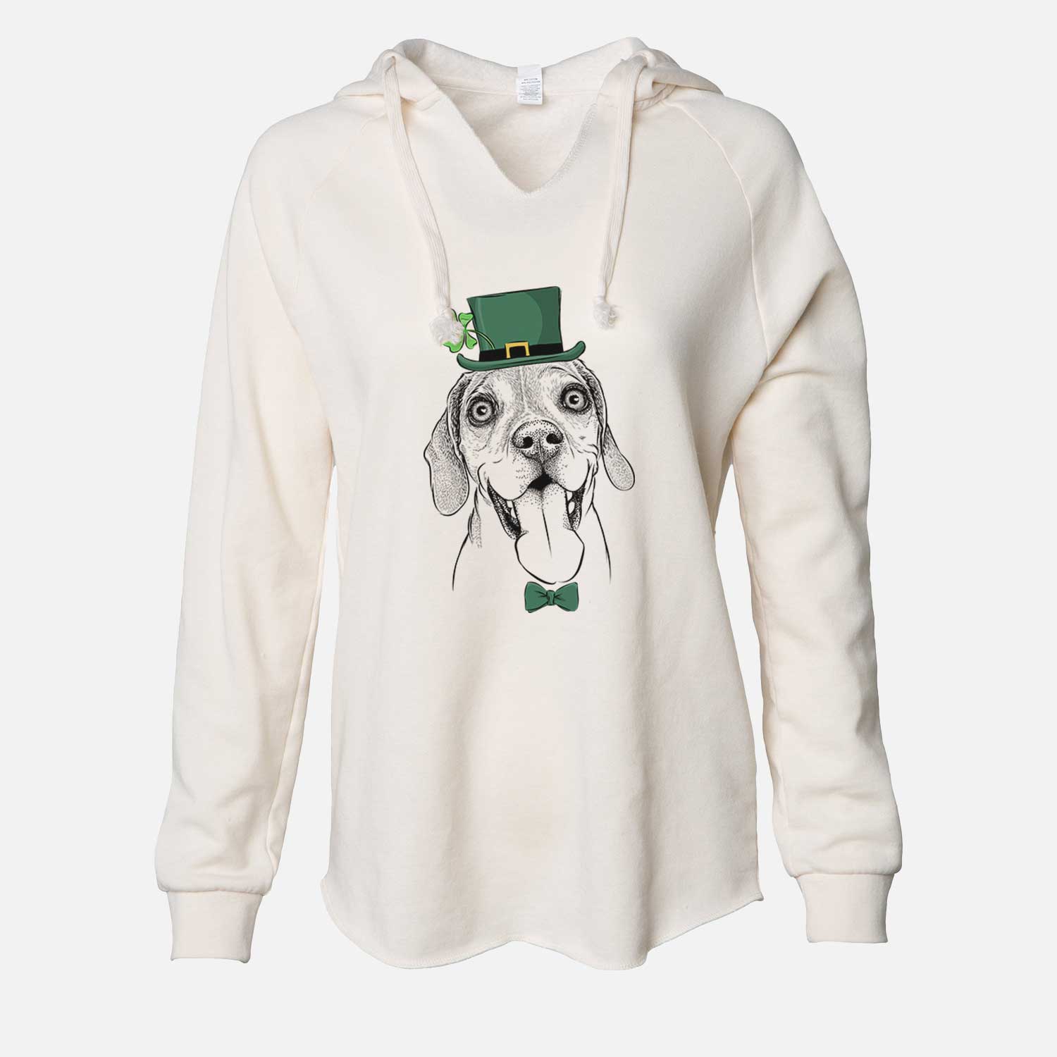 St. Patrick's Sunny the Beagle - Cali Wave Hooded Sweatshirt