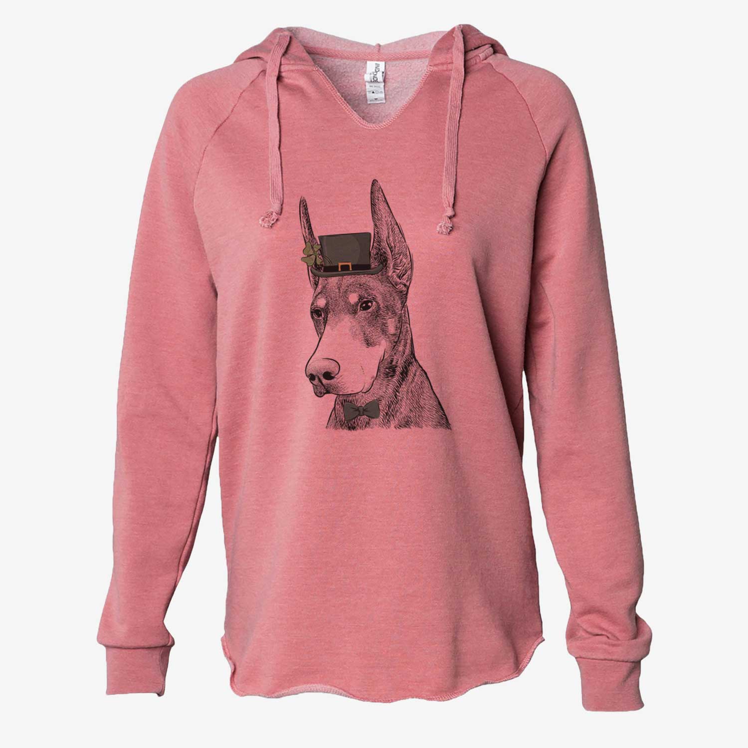 St. Patrick's Sunny the Doberman Pinscher - Cali Wave Hooded Sweatshirt