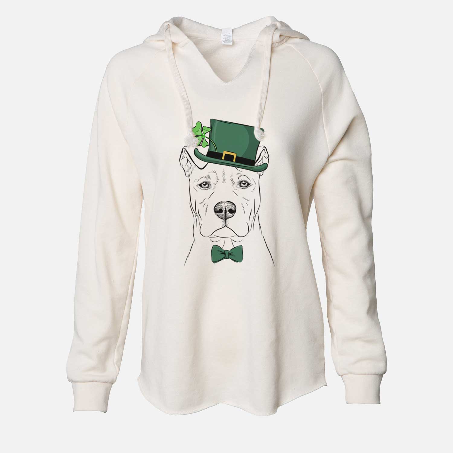 St. Patrick's Sweet Finn the Mixed Breed - Cali Wave Hooded Sweatshirt