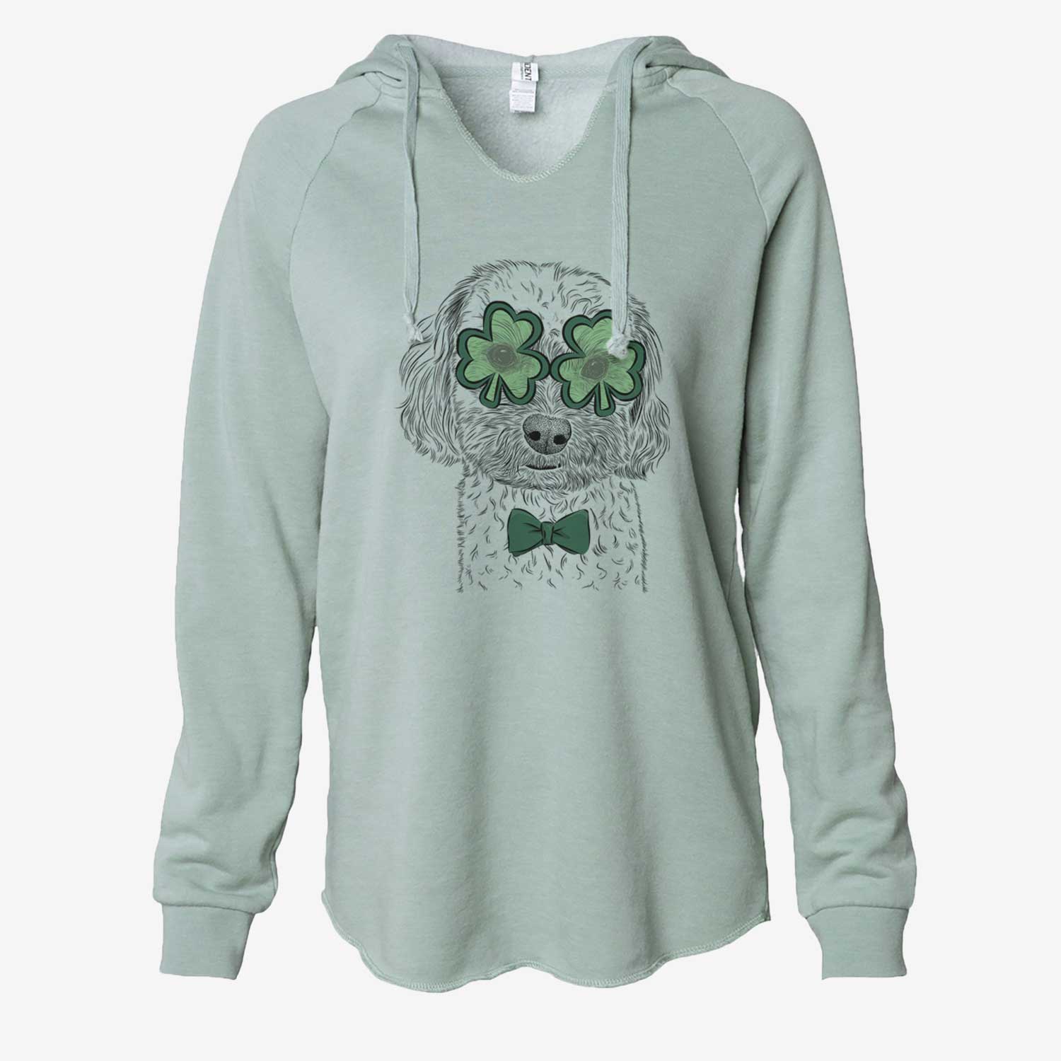 St. Patrick's Sweet George the Mixed Breed - Cali Wave Hooded Sweatshirt