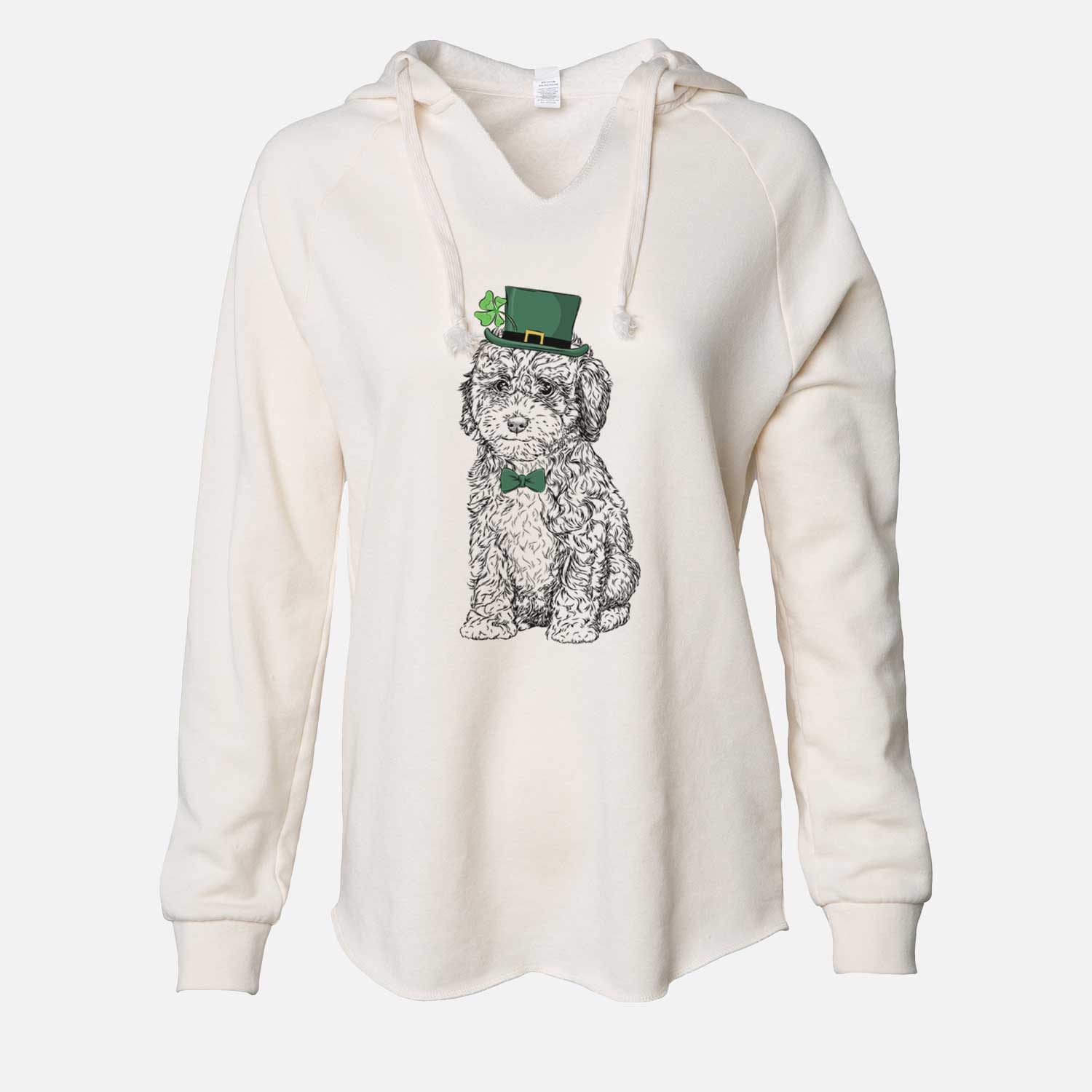 St. Patrick's Sweet Tea the Mini Doodle - Cali Wave Hooded Sweatshirt