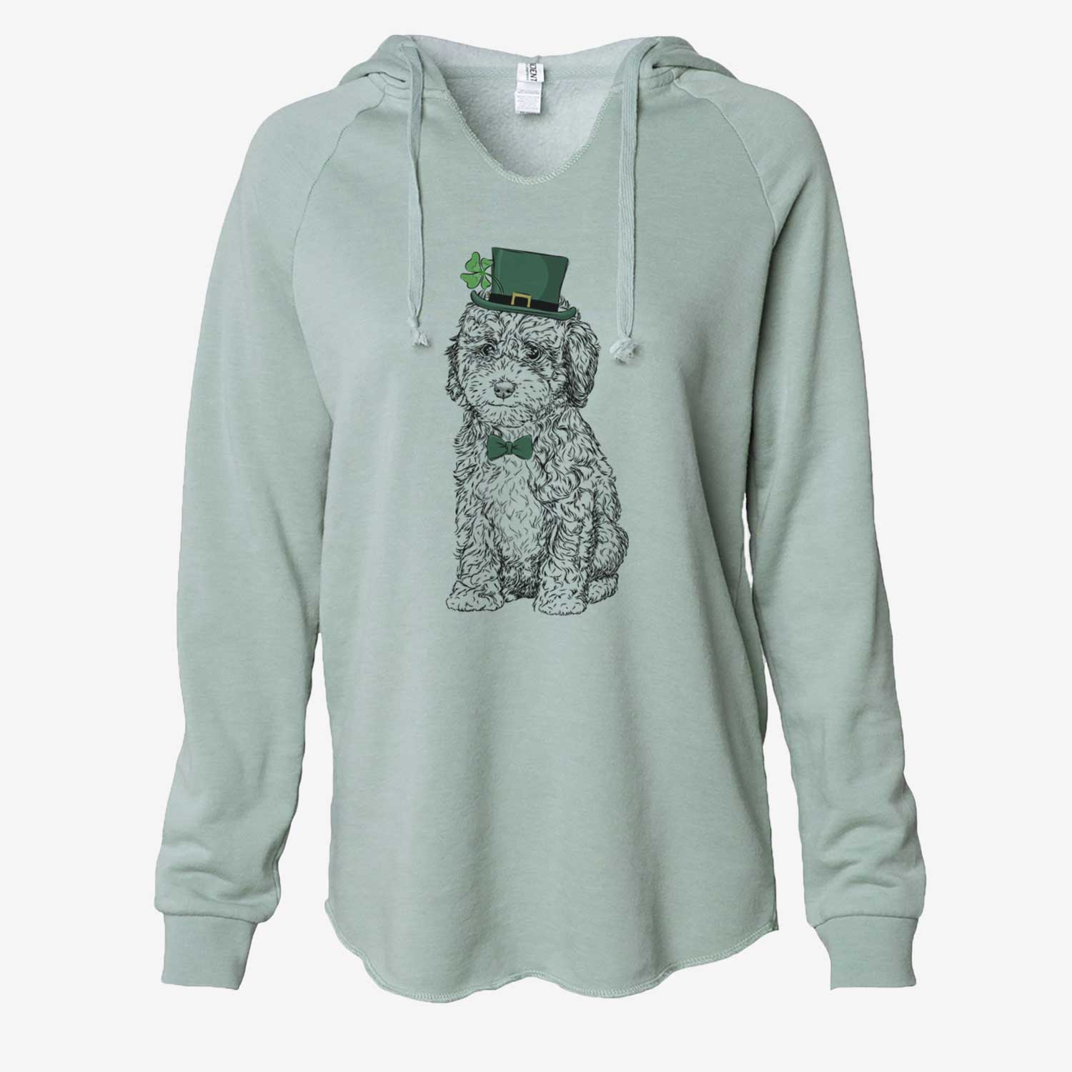 St. Patrick's Sweet Tea the Mini Doodle - Cali Wave Hooded Sweatshirt