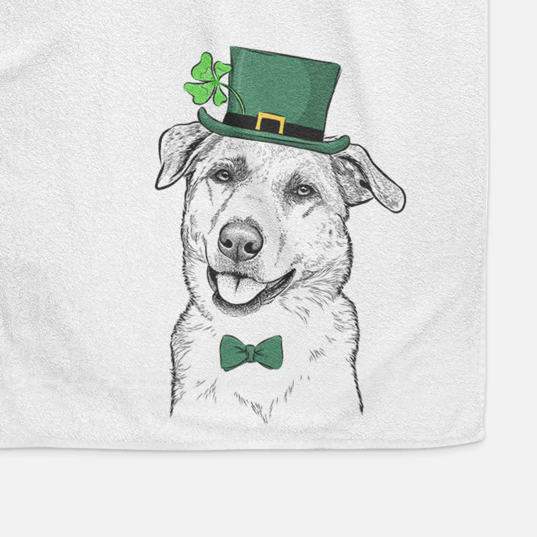 Sydney the Great Pyrenees Australian Shepherd Mix Decorative Hand Towel