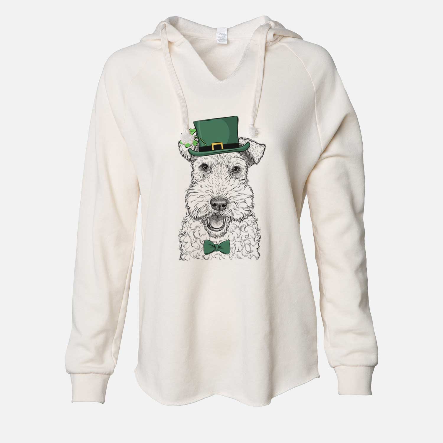 St. Patrick's Ted the Wire Fox Terrier - Cali Wave Hooded Sweatshirt