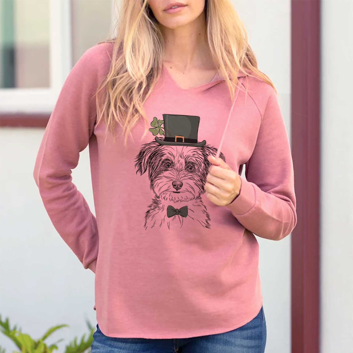 St. Patrick's Teddy the Havanese - Cali Wave Hooded Sweatshirt