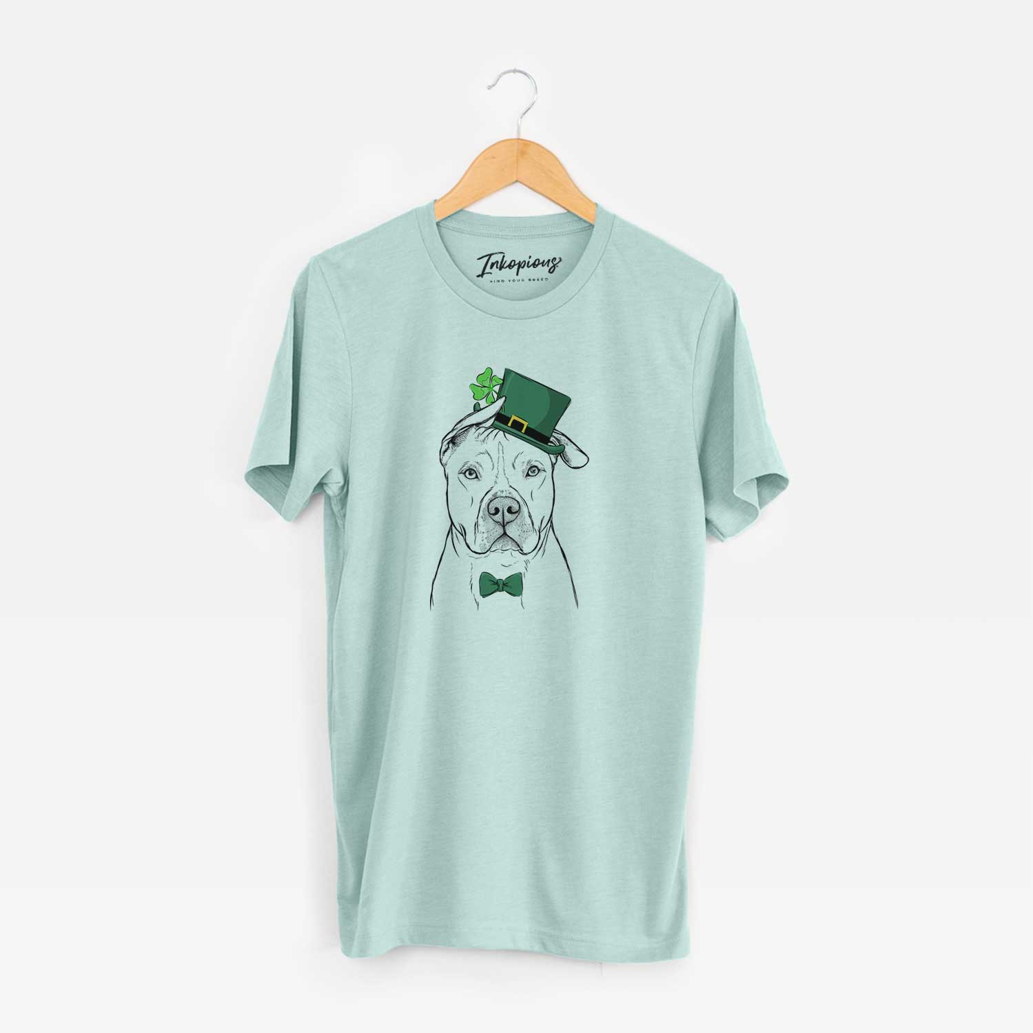 St. Patrick's Teddy Jam the Pitbull - Unisex Crewneck