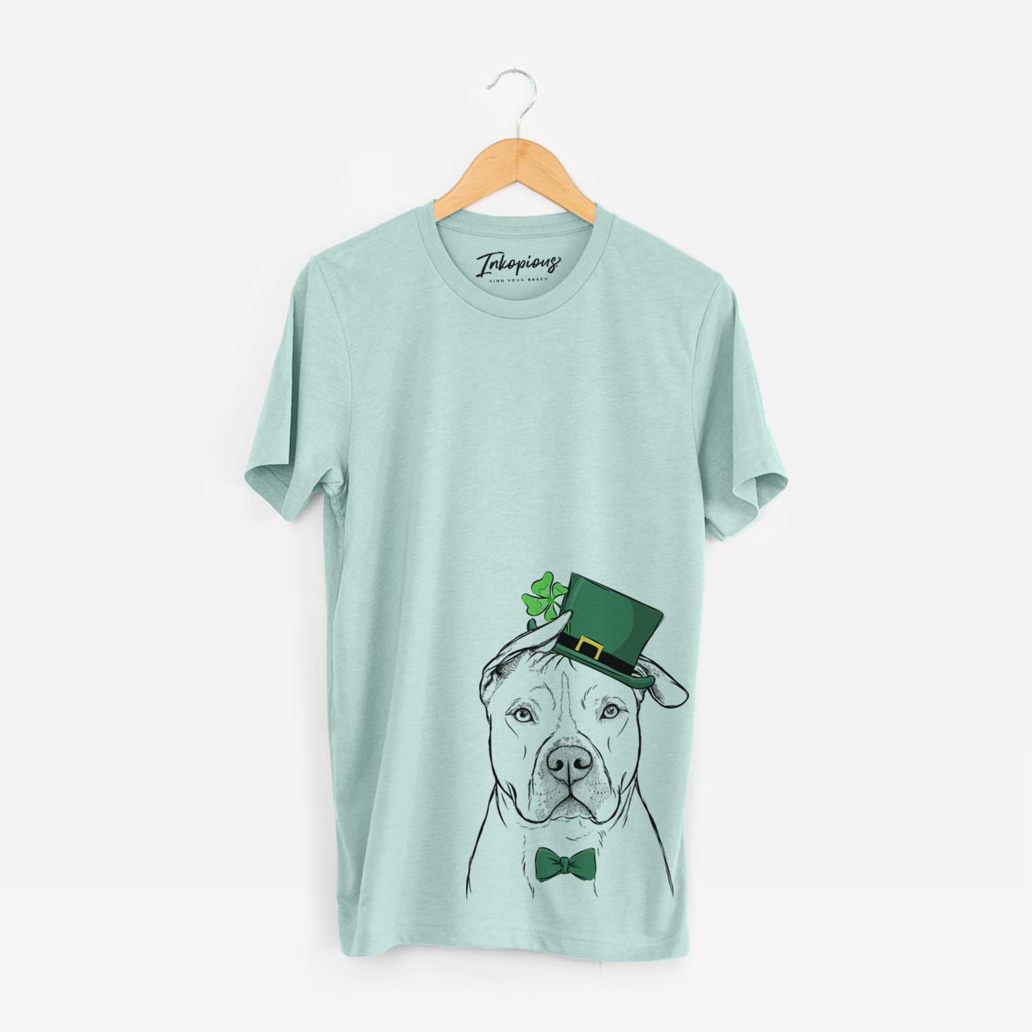 St. Patrick's Teddy Jam the Pitbull - Unisex Crewneck