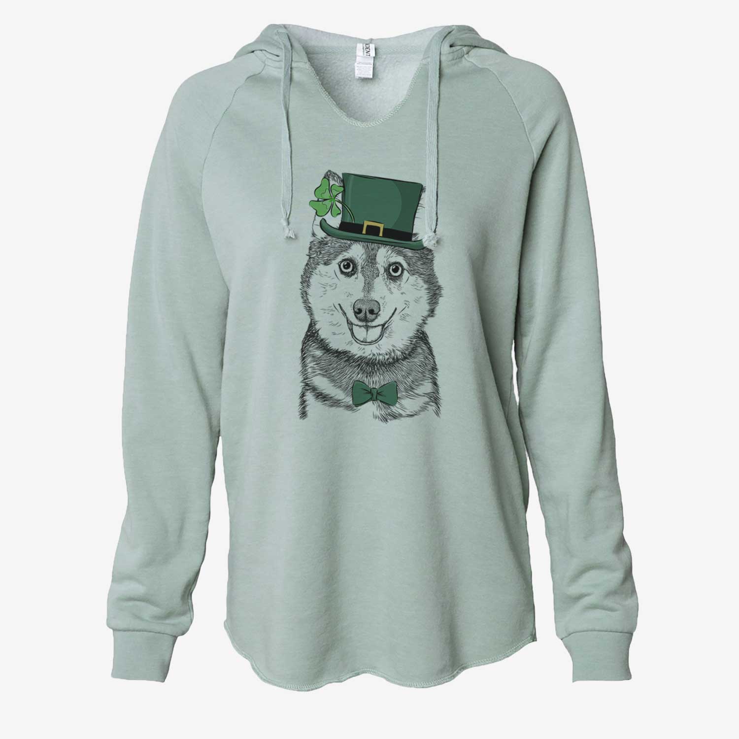 St. Patrick's Tellie the Alaskan Klee Kai - Cali Wave Hooded Sweatshirt