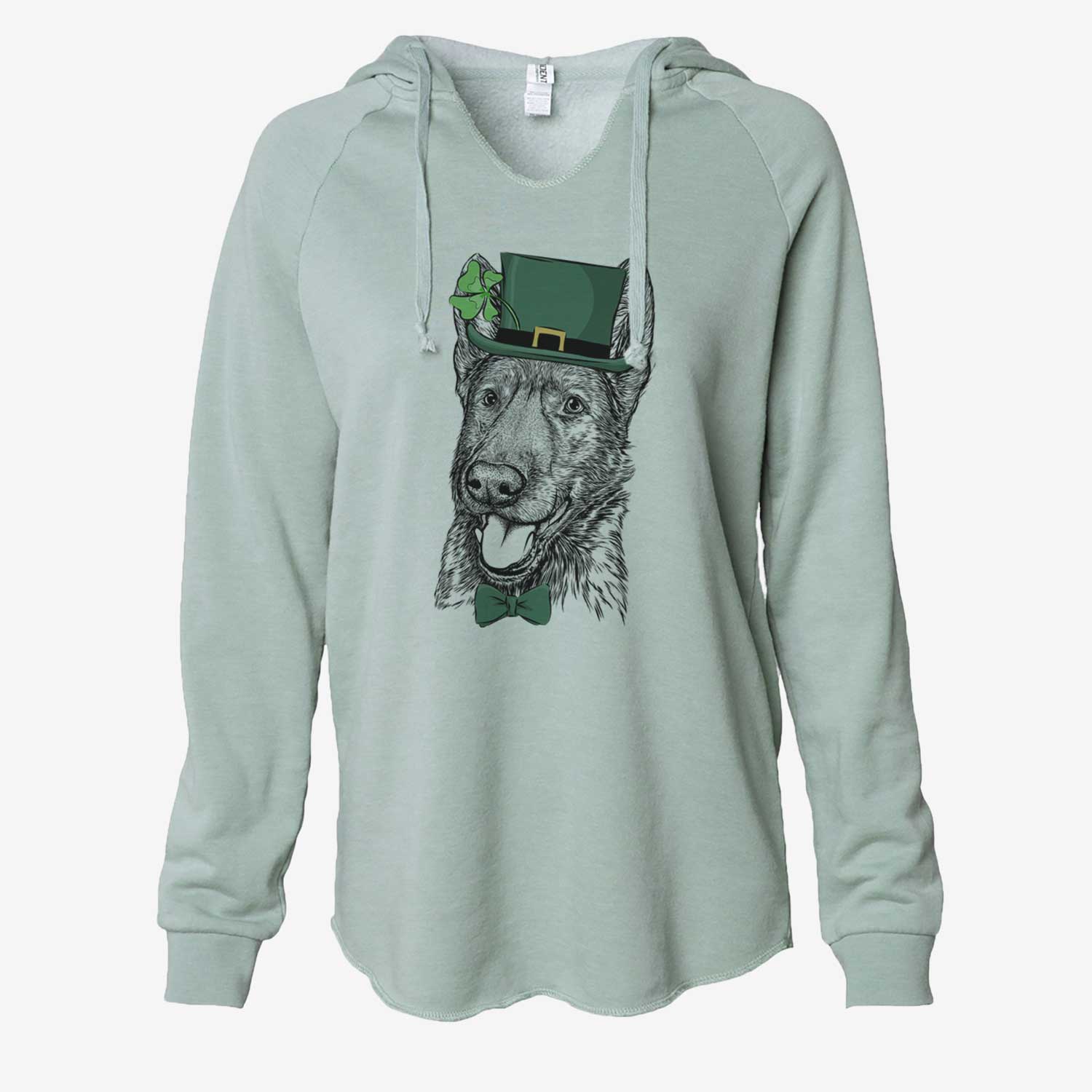 St. Patrick's Tena the German Shepherd - Cali Wave Hooded Sweatshirt