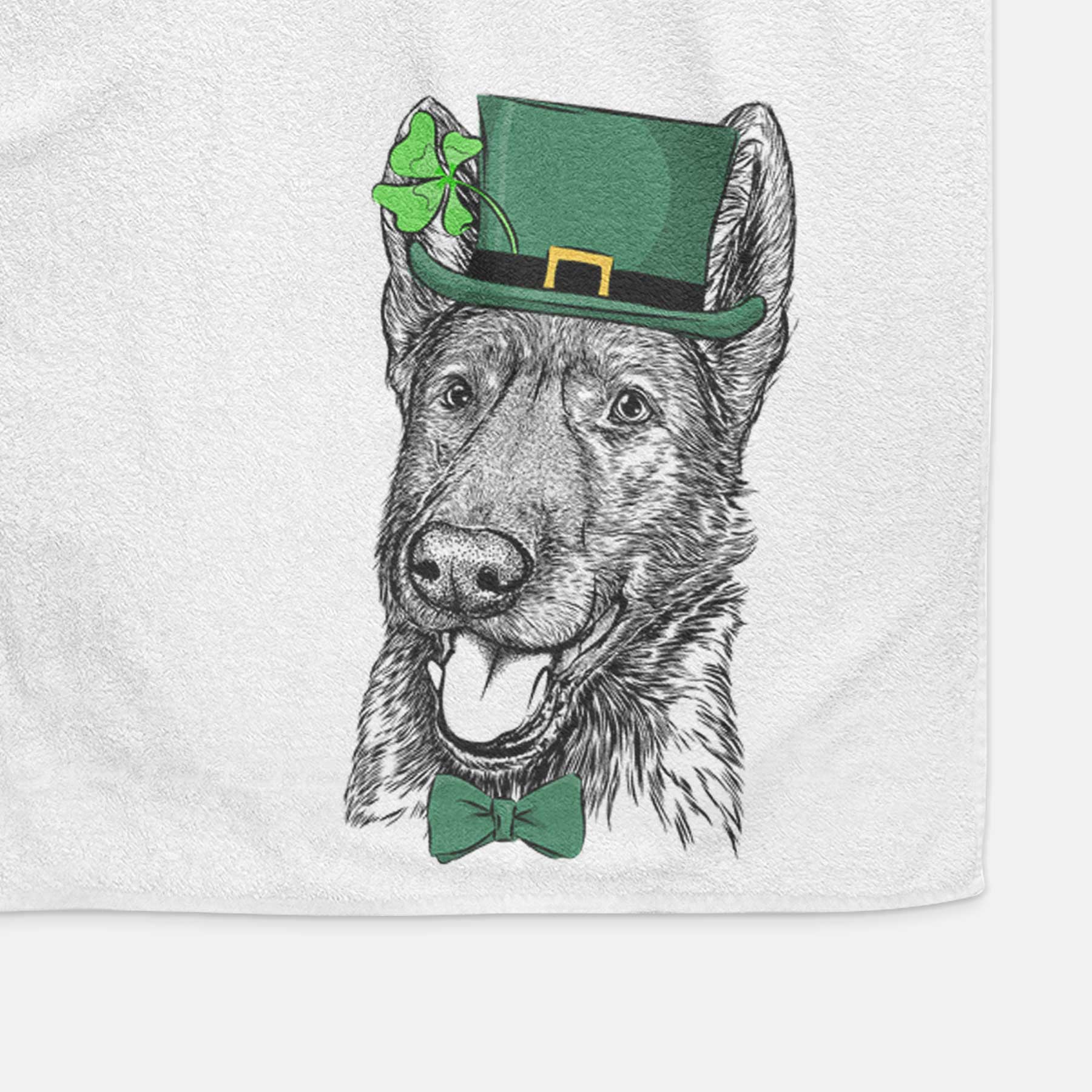 Tena the German Shepherd Decorative Hand Towel