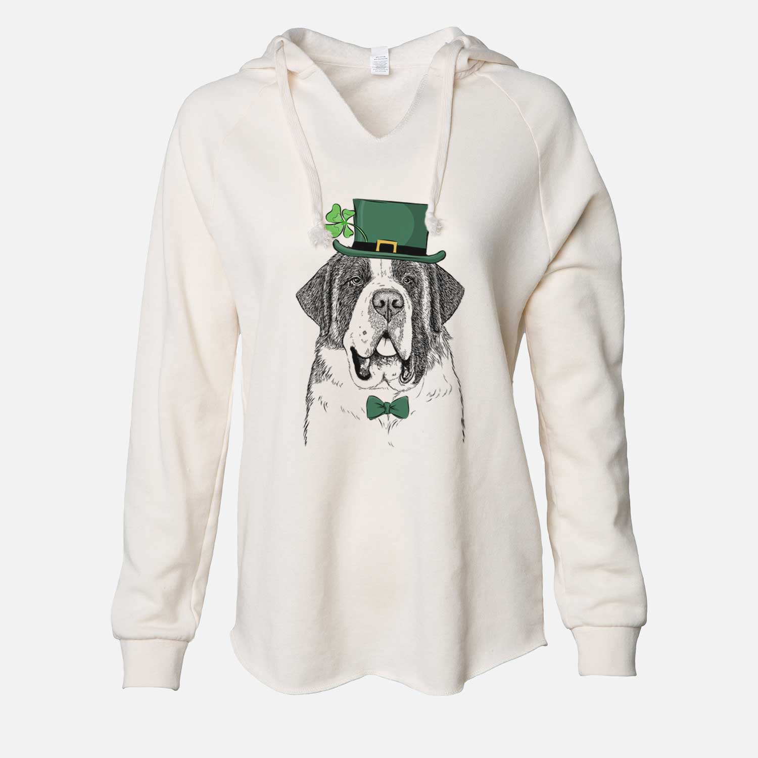 St. Patrick's Thor the Saint Bernard - Cali Wave Hooded Sweatshirt