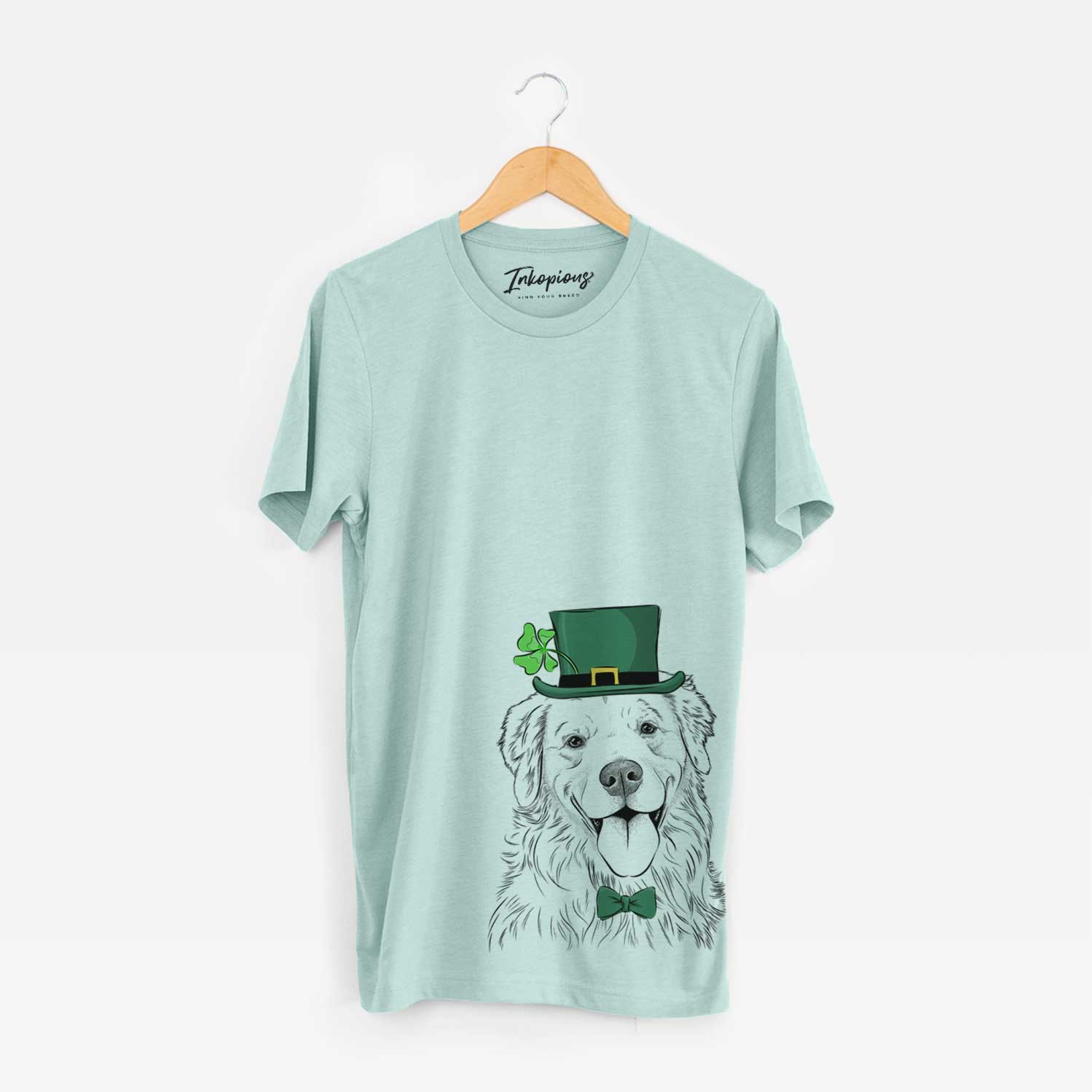 St. Patrick's Ticket the Golden Retriever - Unisex Crewneck