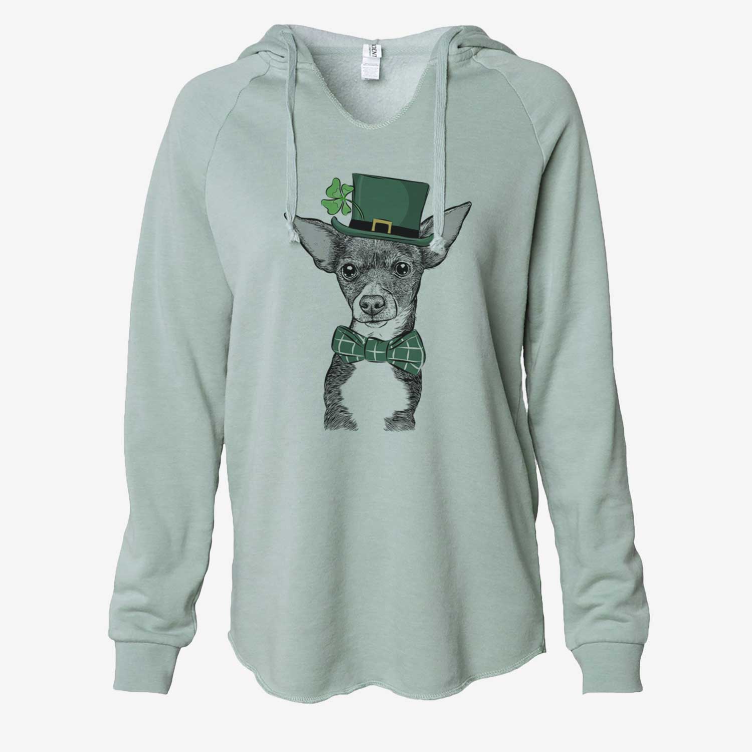 St. Patrick's Tiny Archie the Mixed Breed - Cali Wave Hooded Sweatshirt