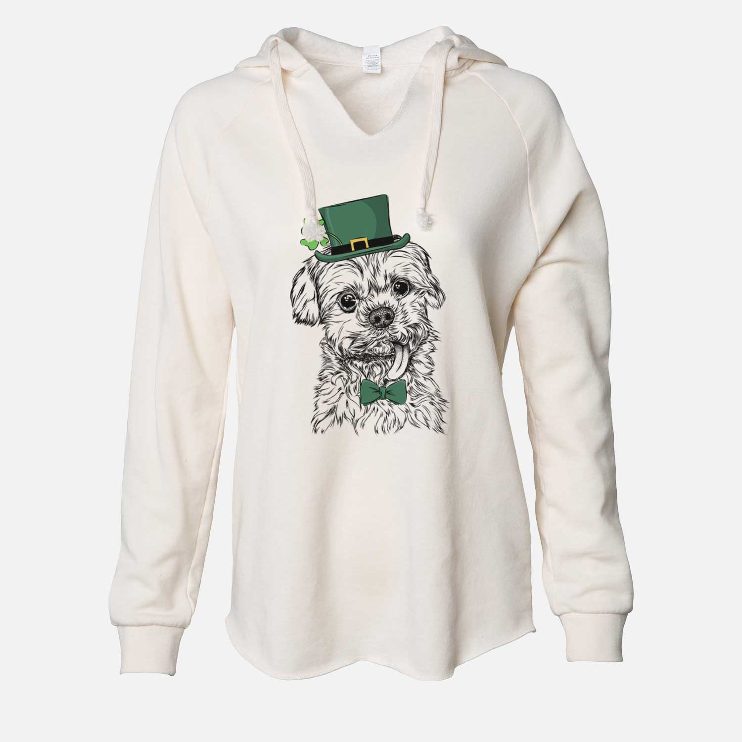 St. Patrick's Tiny Titan the Shih Tzu - Cali Wave Hooded Sweatshirt