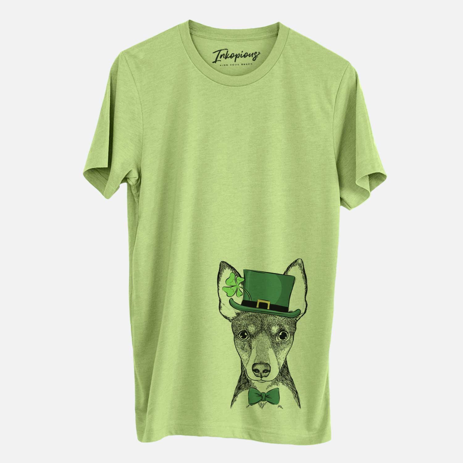 St. Patrick's Tiny the Toy Fox Terrier - Unisex Crewneck