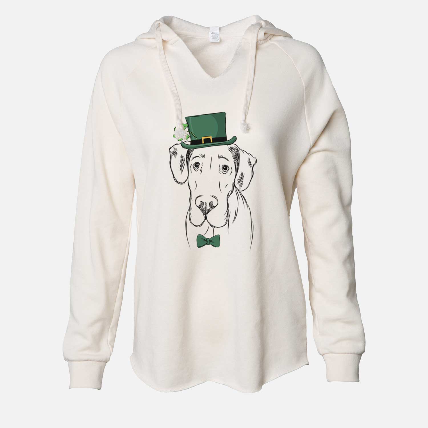 St. Patrick's Titus the Great Dane - Cali Wave Hooded Sweatshirt