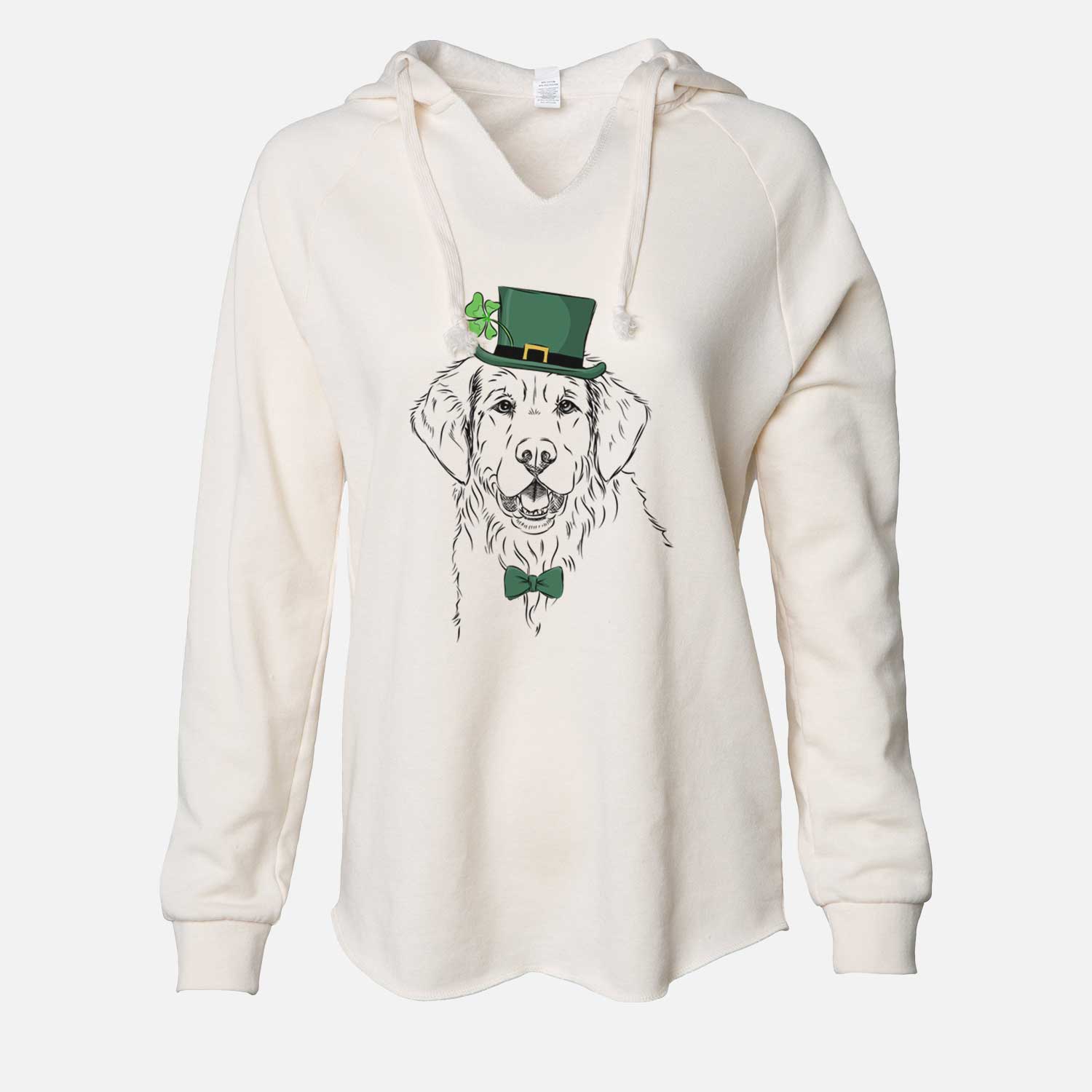 St. Patrick's Toby the Golden Retriever - Cali Wave Hooded Sweatshirt