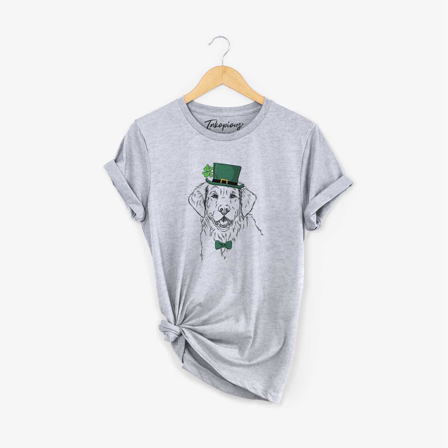 St. Patrick's Toby the Golden Retriever - Unisex Crewneck