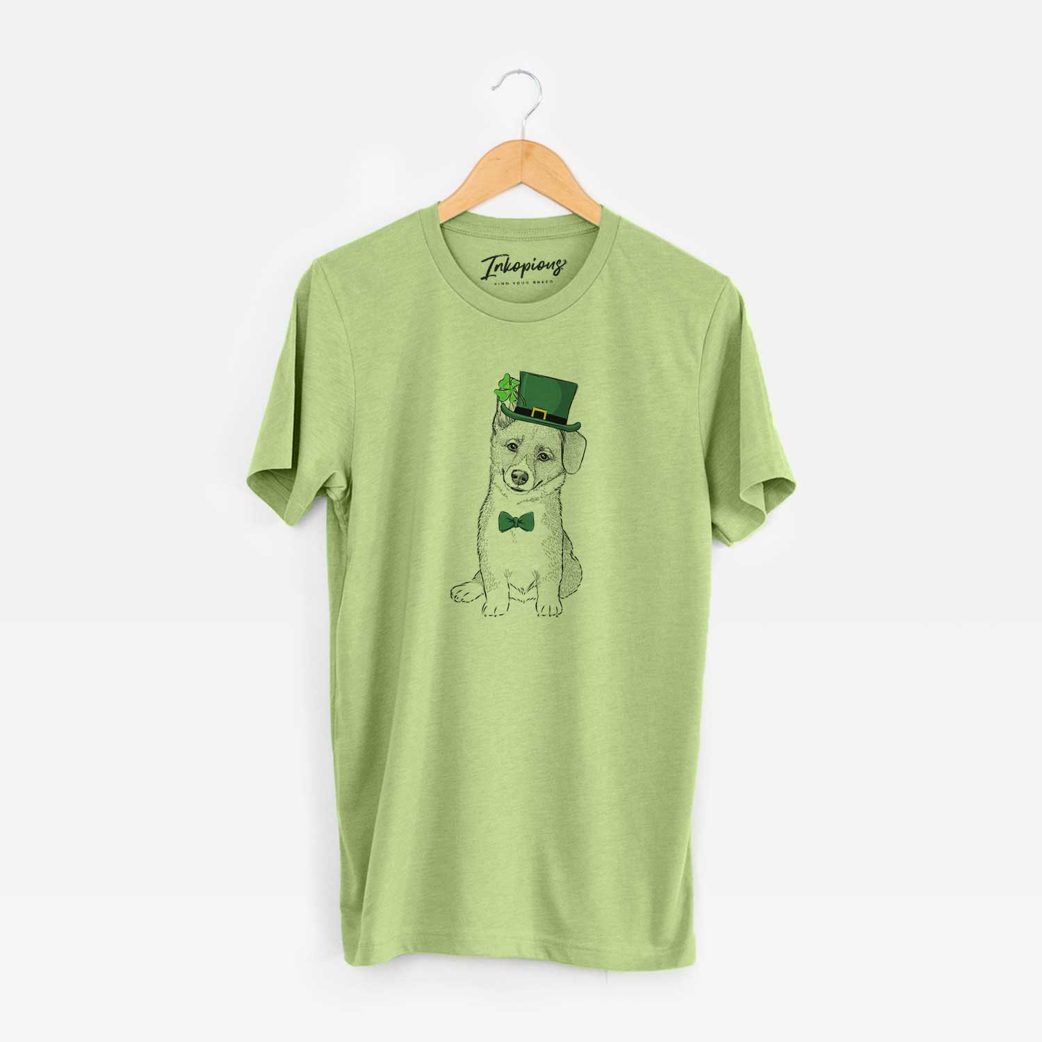 St. Patrick's Toby the Corgi Puppy - Unisex Crewneck