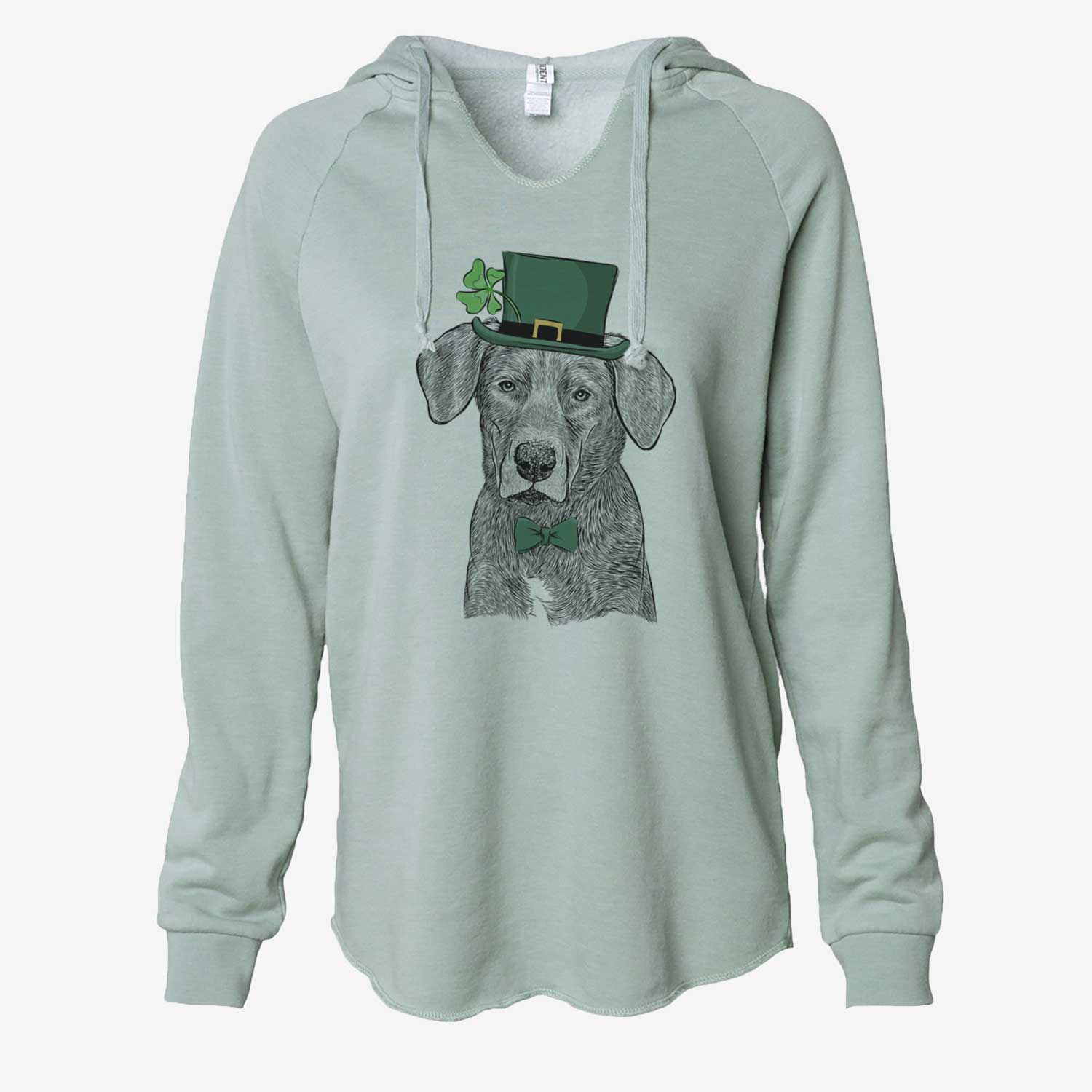 St. Patrick's Tom the Lab Dane Mix - Cali Wave Hooded Sweatshirt