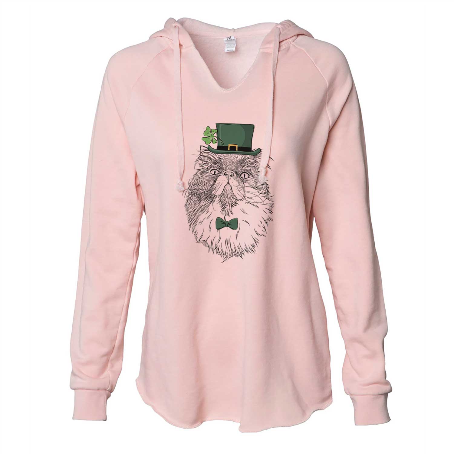 St. Patrick's Tookie the Perisan Cat - Cali Wave Hooded Sweatshirt