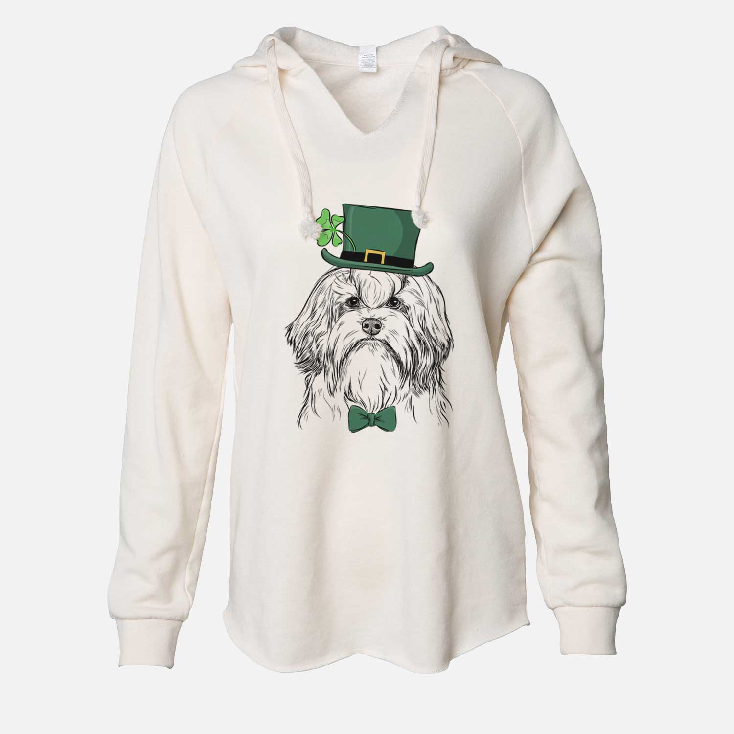 St. Patrick's Tootsie the Lowchen - Cali Wave Hooded Sweatshirt