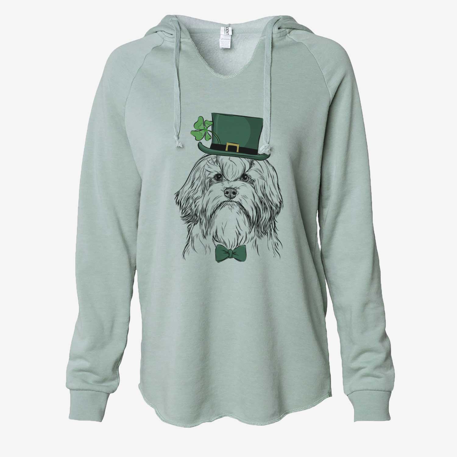 St. Patrick's Tootsie the Lowchen - Cali Wave Hooded Sweatshirt