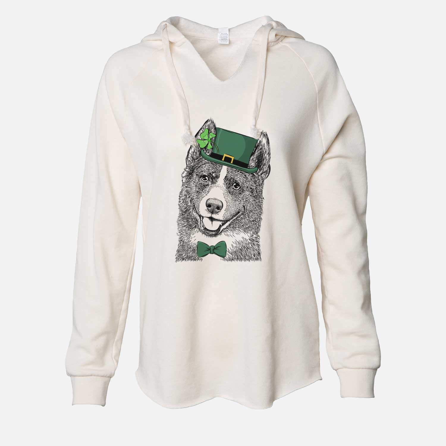 St. Patrick's Tosca the Karelian Bear Dog - Cali Wave Hooded Sweatshirt