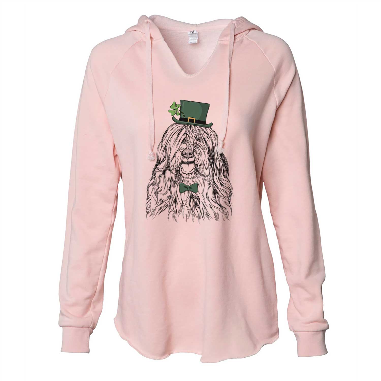 St. Patrick's Trinket the Tibetan Terrier - Cali Wave Hooded Sweatshirt