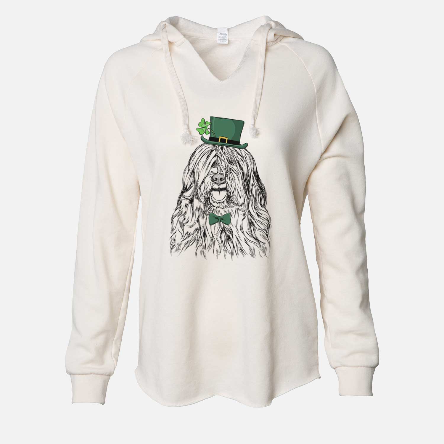 St. Patrick's Trinket the Tibetan Terrier - Cali Wave Hooded Sweatshirt