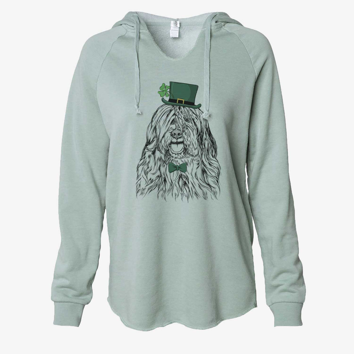 St. Patrick's Trinket the Tibetan Terrier - Cali Wave Hooded Sweatshirt