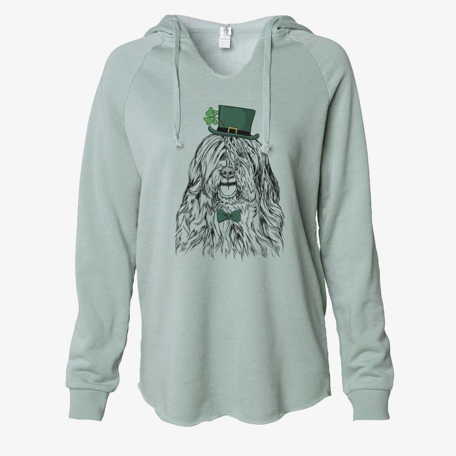 St. Patrick's Trinket the Tibetan Terrier - Cali Wave Hooded Sweatshirt