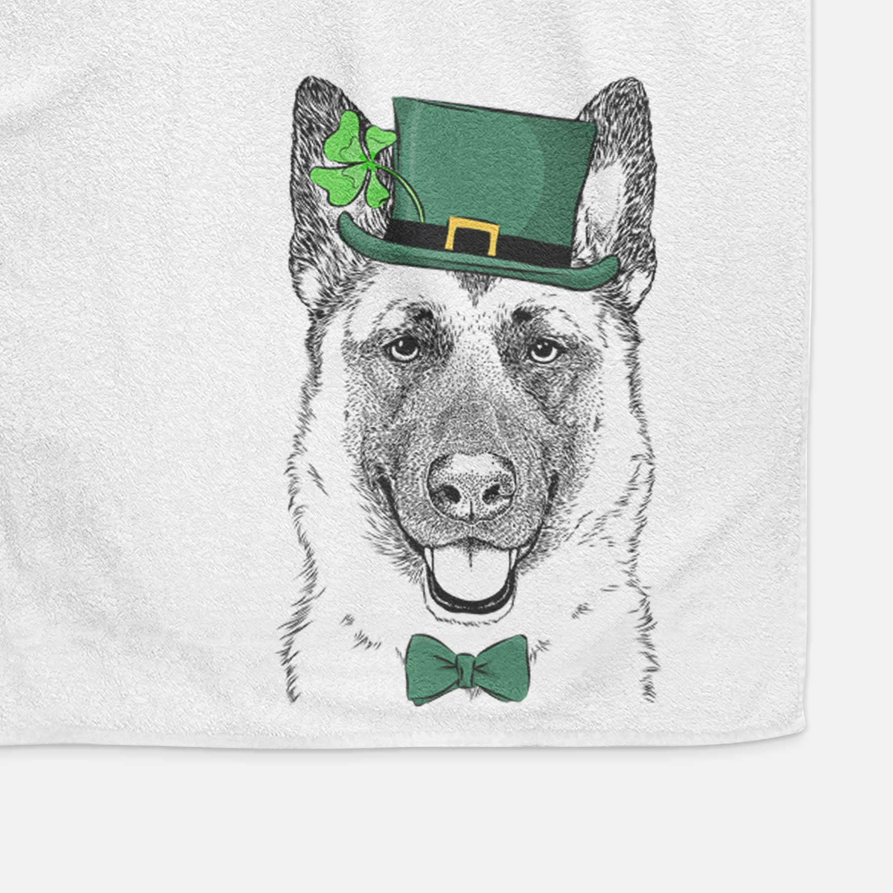 Trooper the German Shepherd Decorative Hand Towel