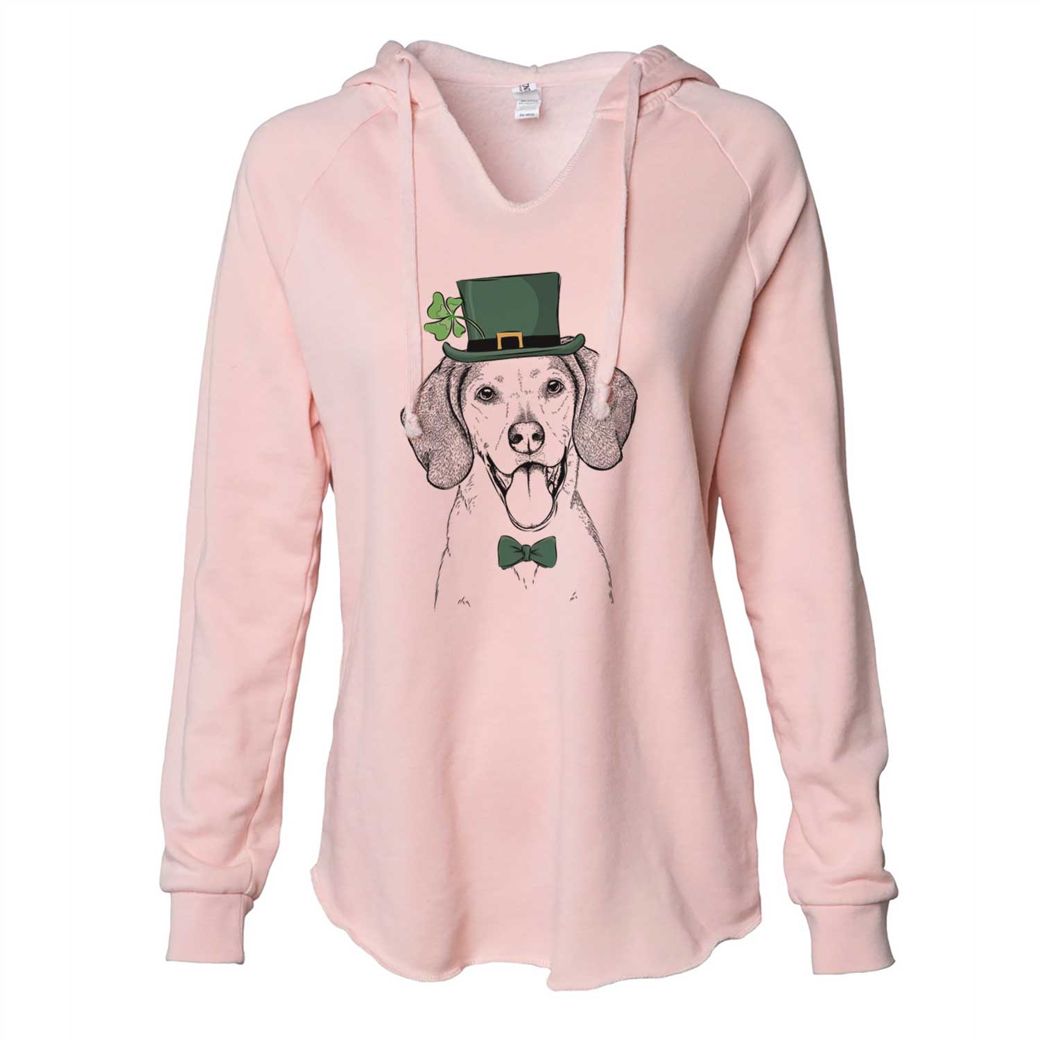 St. Patrick's Trooper the Hound Mix - Cali Wave Hooded Sweatshirt