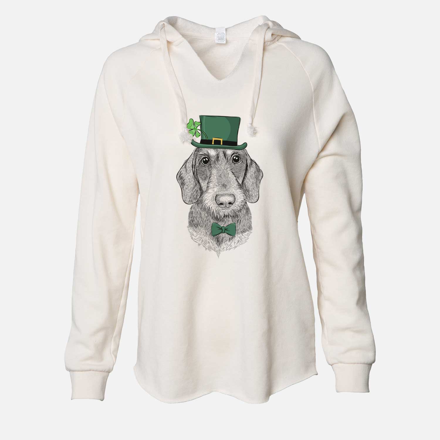 St. Patrick's Truman the Wirehaired Dachshund - Cali Wave Hooded Sweatshirt