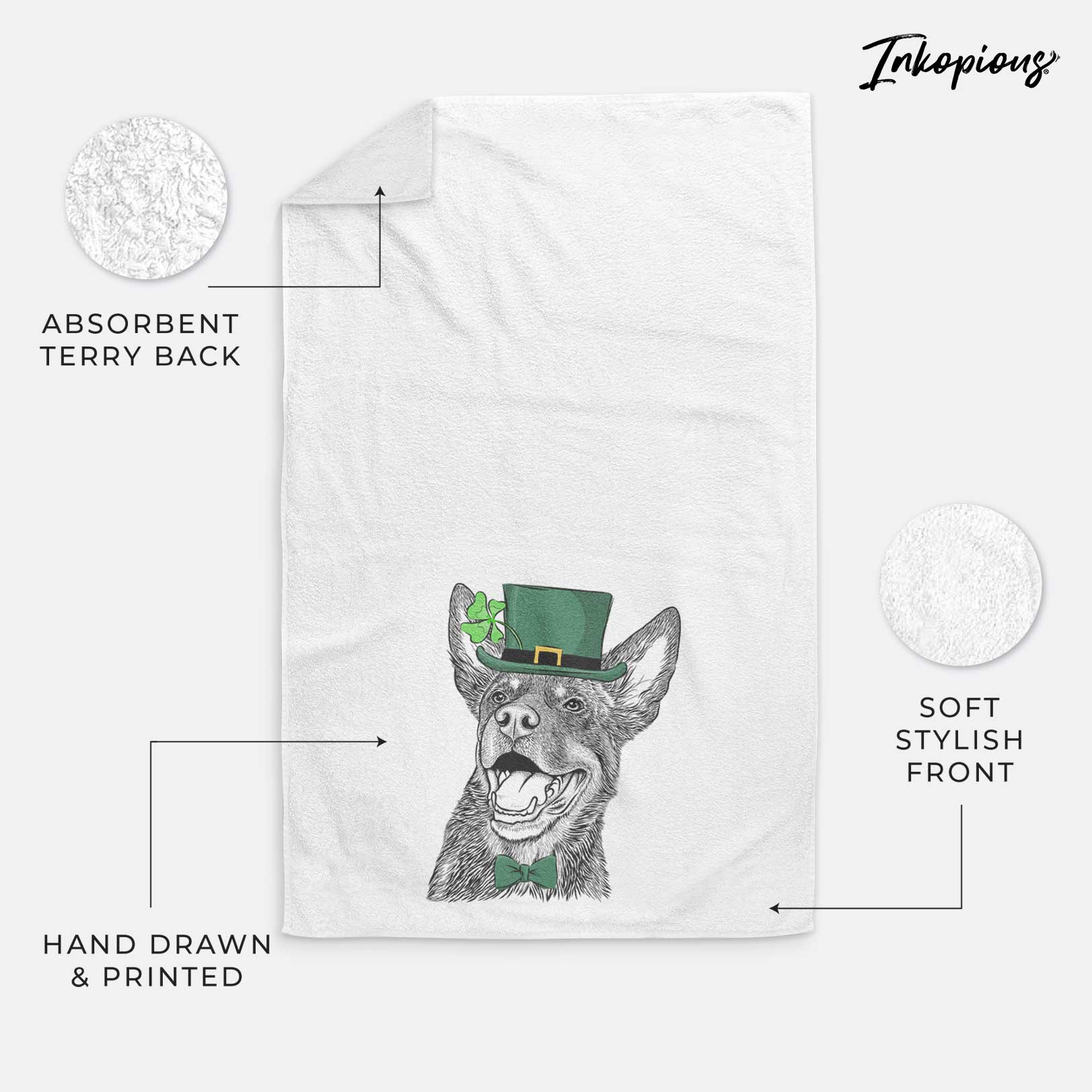 Tucker the Australian Kelpie Decorative Hand Towel