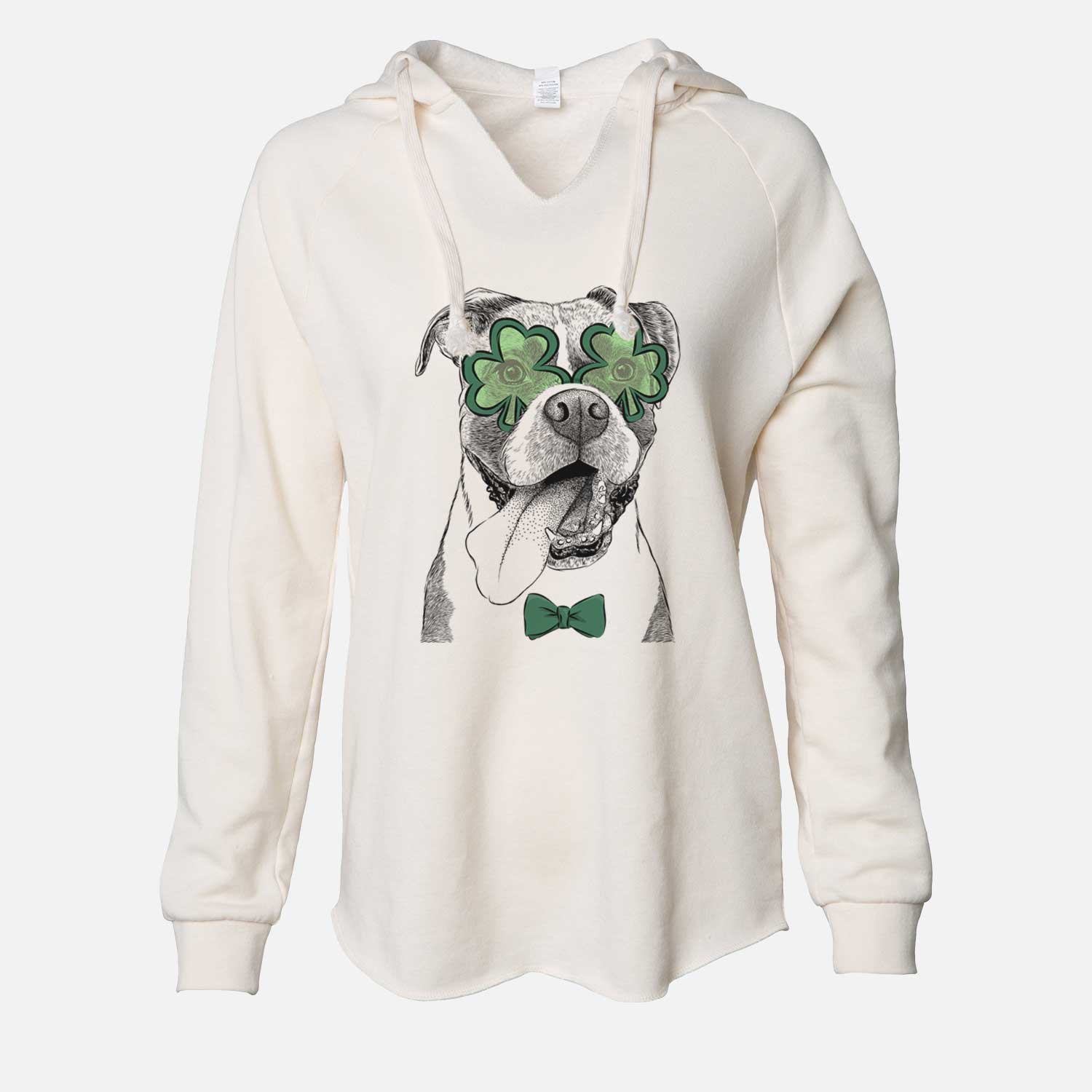 St. Patrick's Tuckeroo the Boxer - Cali Wave Hooded Sweatshirt