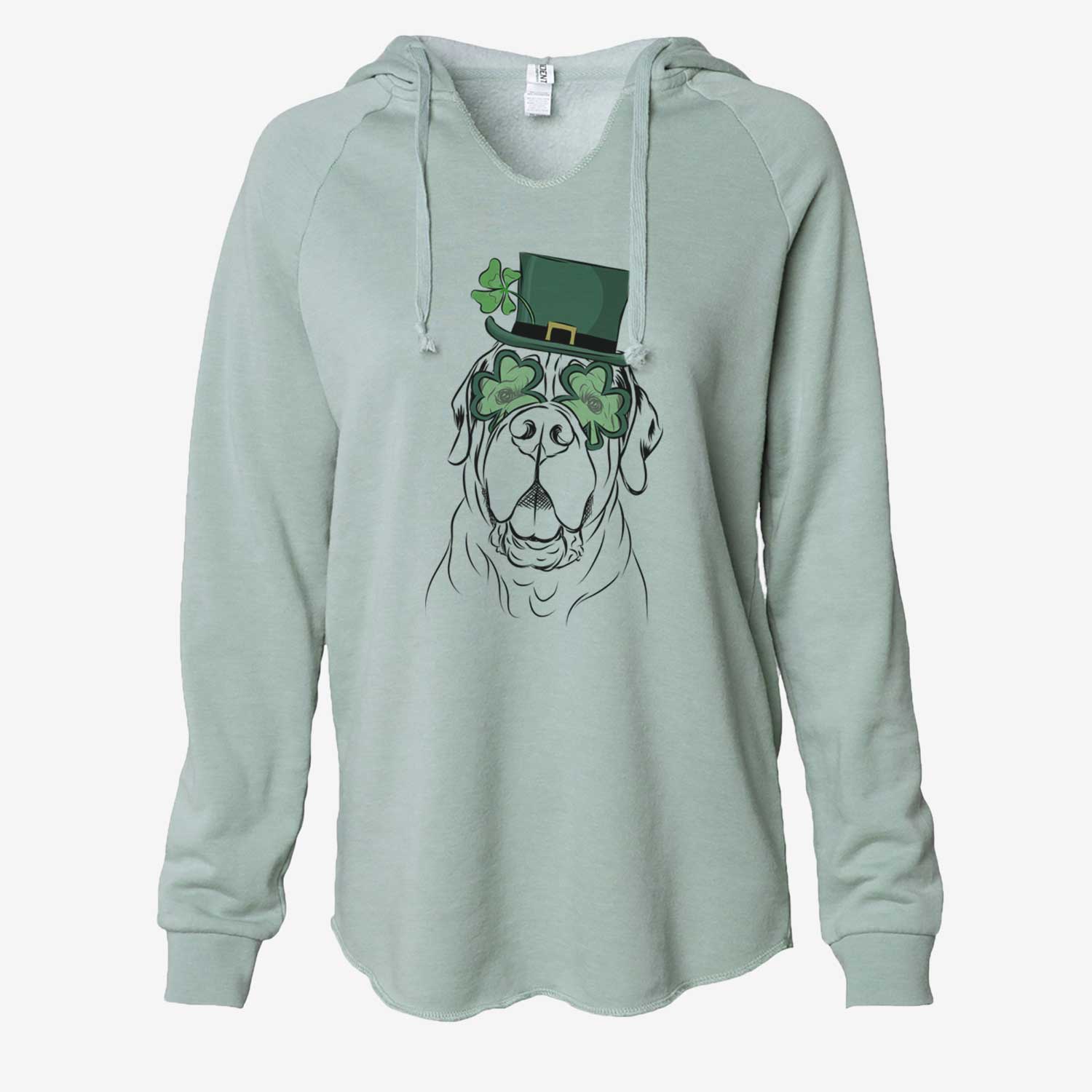 St. Patrick's Tufton the English Mastiff - Cali Wave Hooded Sweatshirt