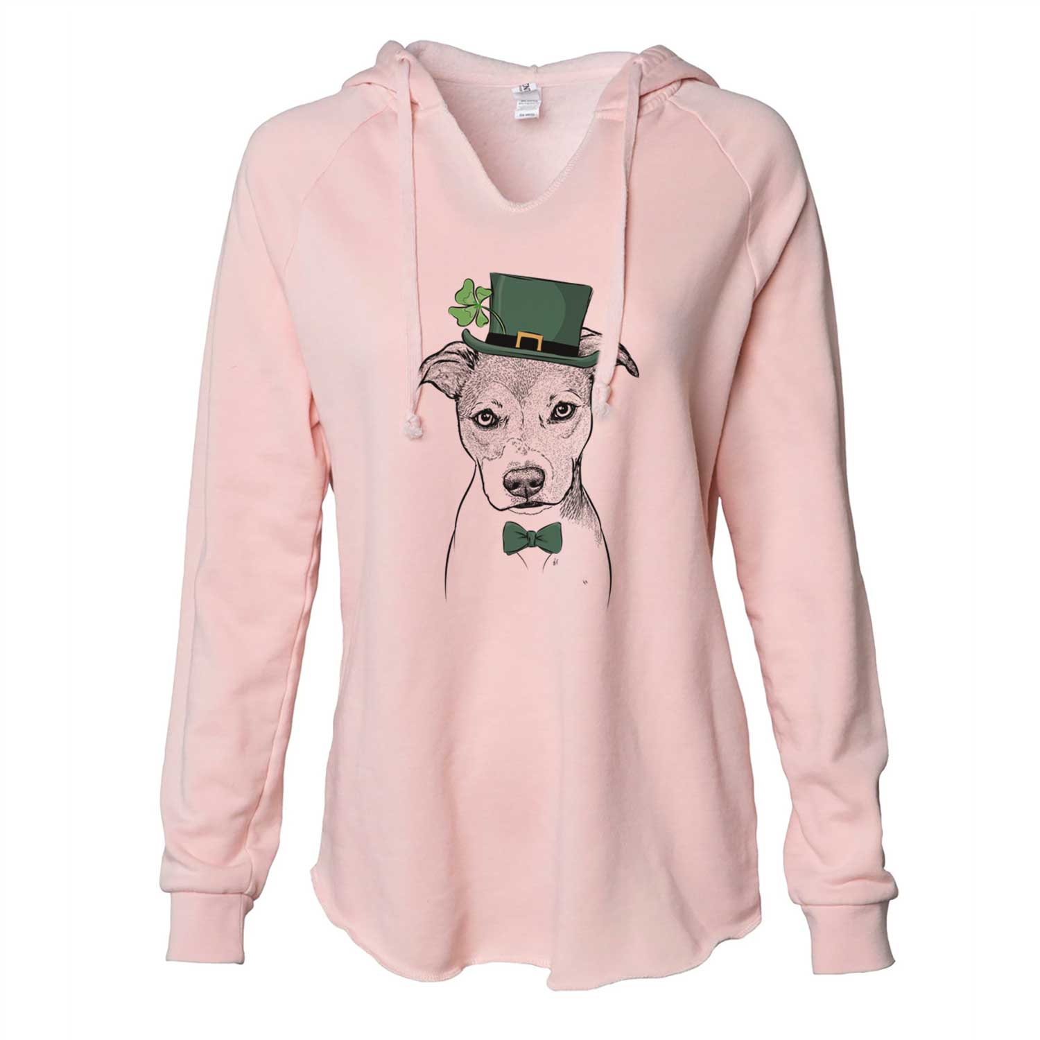 St. Patrick's Tula the American Staffordshire Terrier Heeler Mix - Cali Wave Hooded Sweatshirt