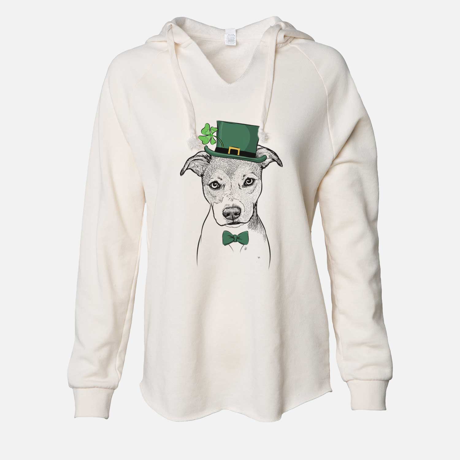 St. Patrick's Tula the American Staffordshire Terrier Heeler Mix - Cali Wave Hooded Sweatshirt